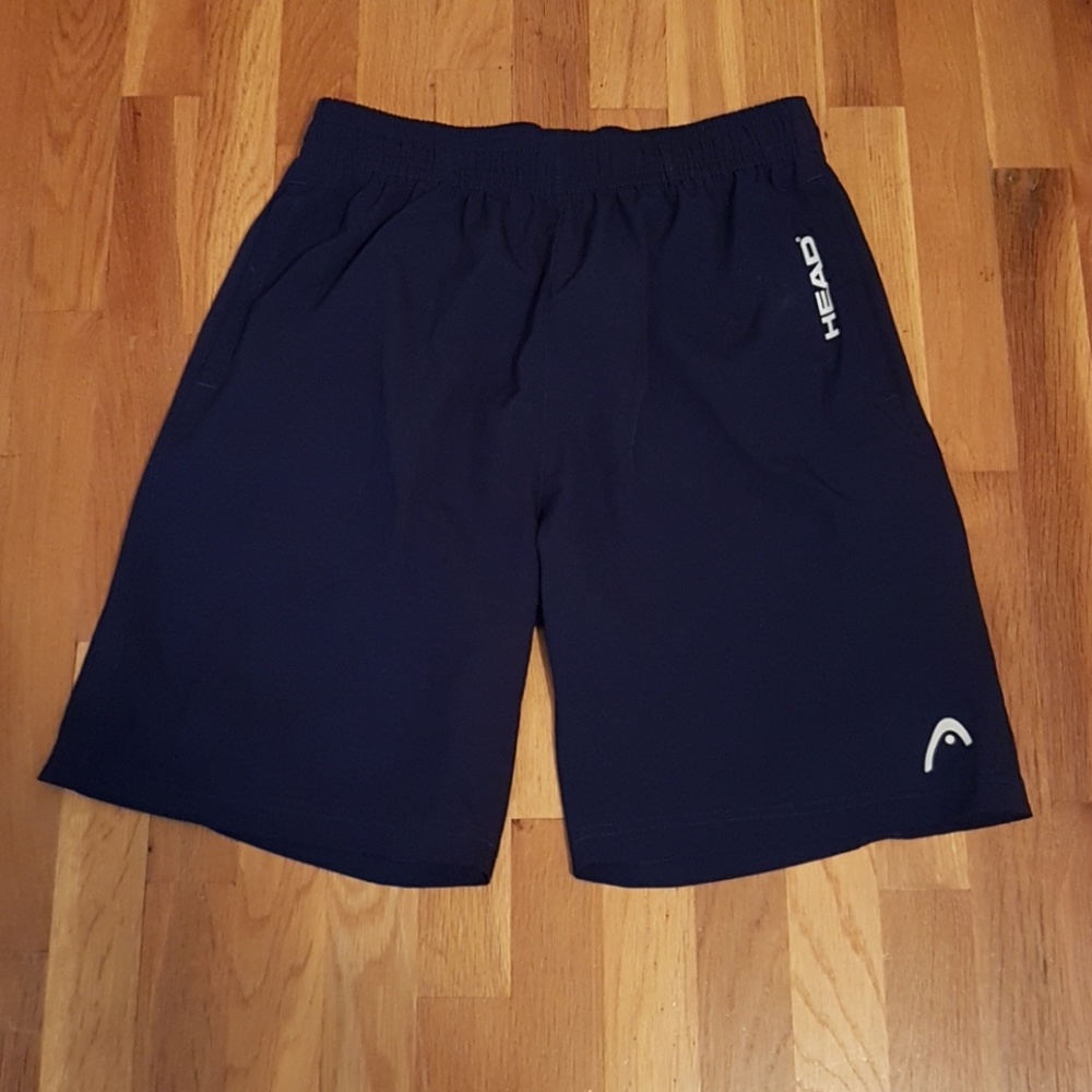 Head Featherlight 9" Shorts Navy Blue EUC